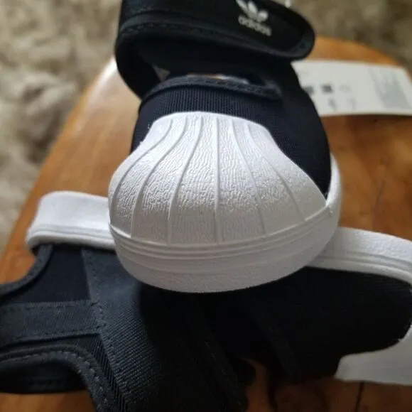 ADIDAS Originals Superstar 360 Toddler Girls Closed Toe Sandals in Black &amp; White