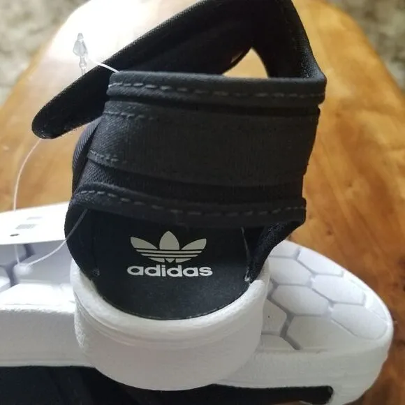 ADIDAS Originals Superstar 360 Toddler Girls Closed Toe Sandals in Black &amp; White