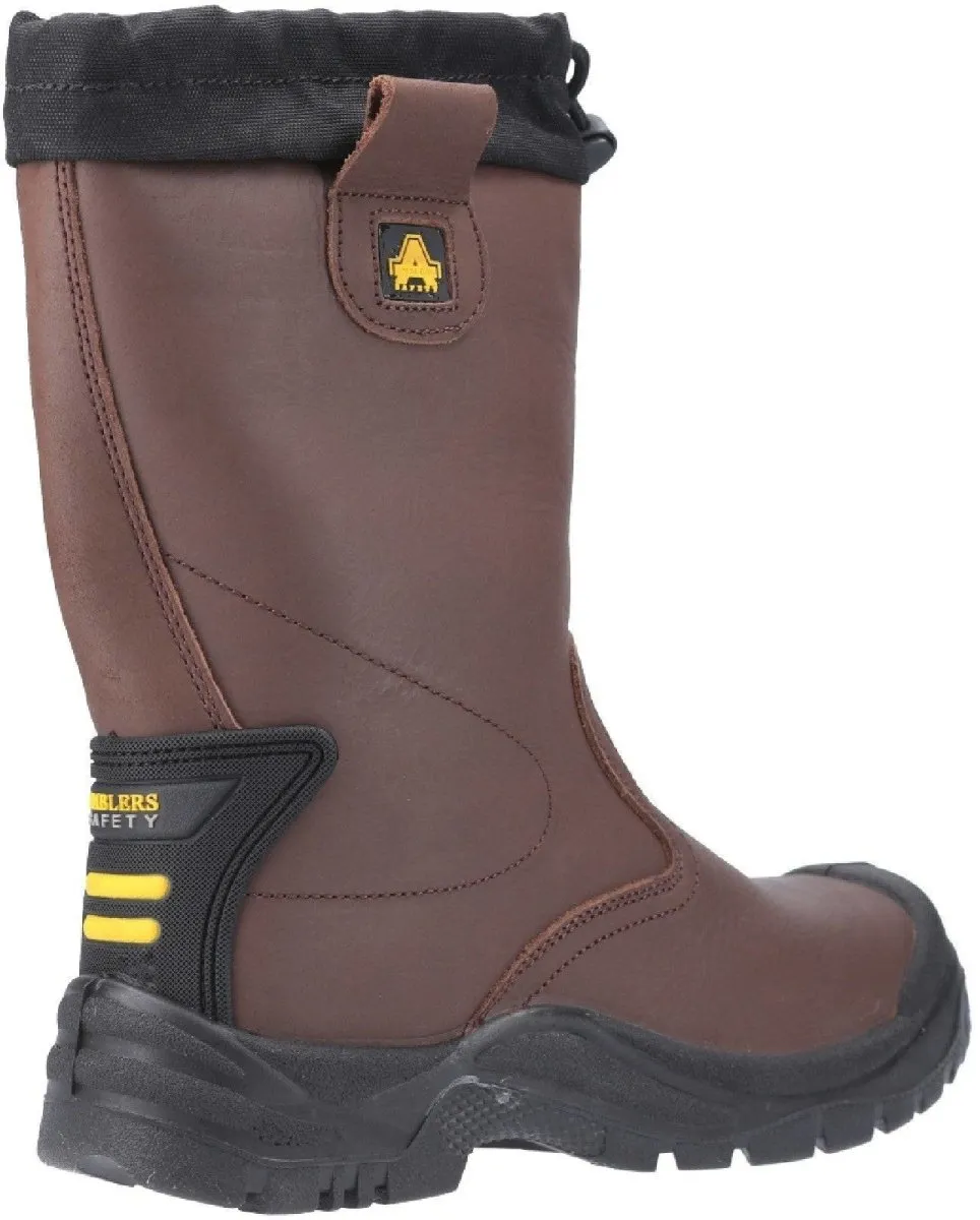 Amblers FS245 Waterproof Steel Toe Cap Mens Safety Rigger Boots