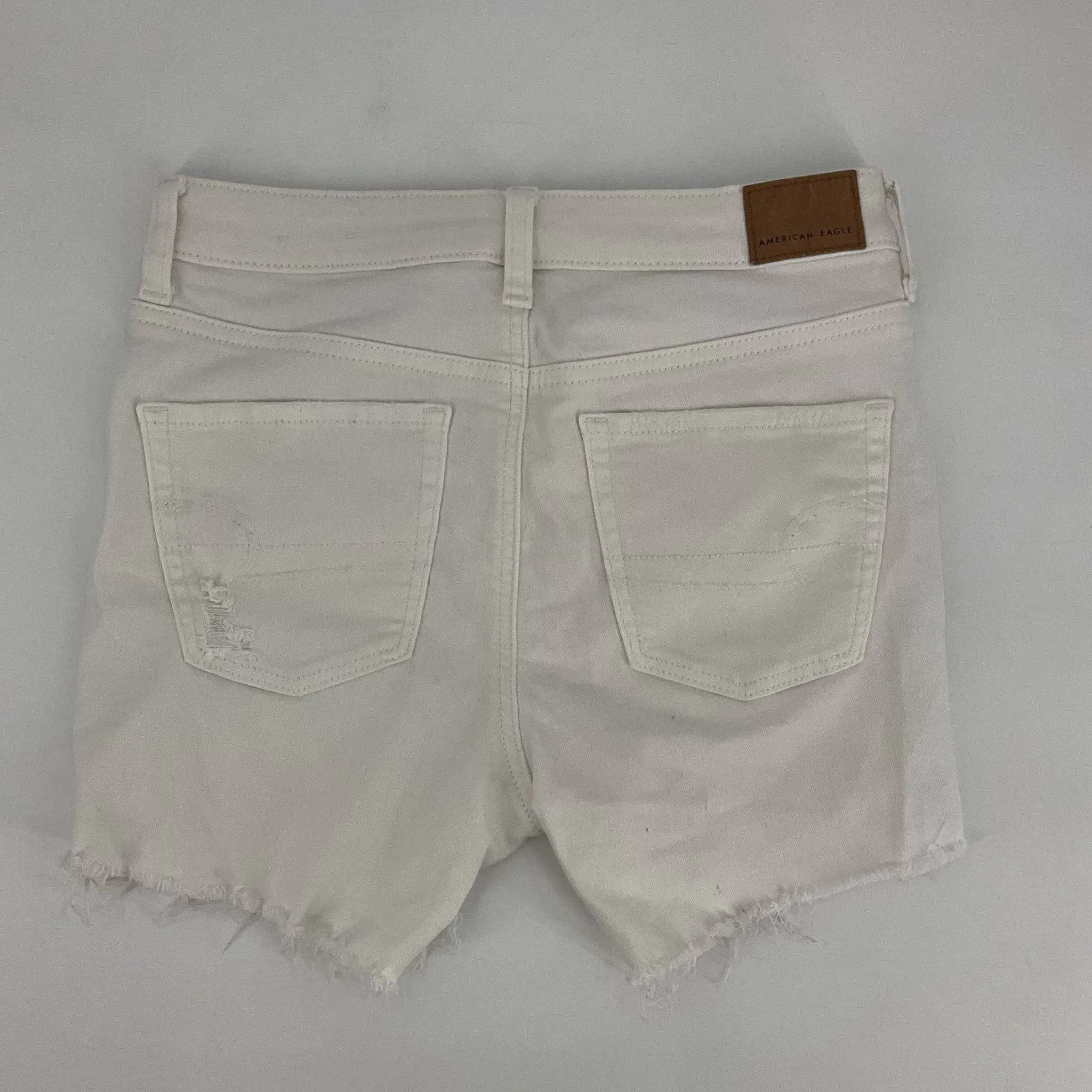 American Eagle White Ripped Shorts - Size 4