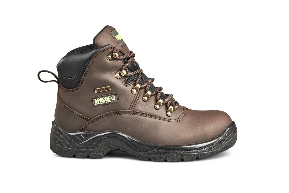 Apache SS813SM Mens Waterproof Steel Toe Safety Hiker Boots