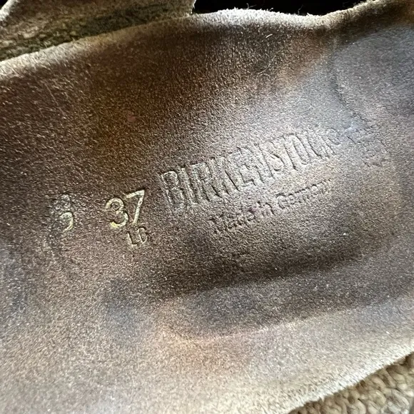 Birkenstock Gizeh Thong Leather Sandals Tan 37/6