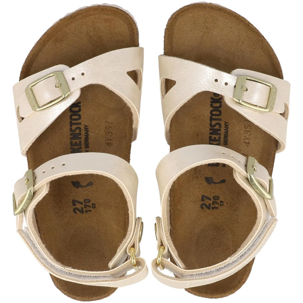 Birkenstock Rio Kids Pearl White Sandals