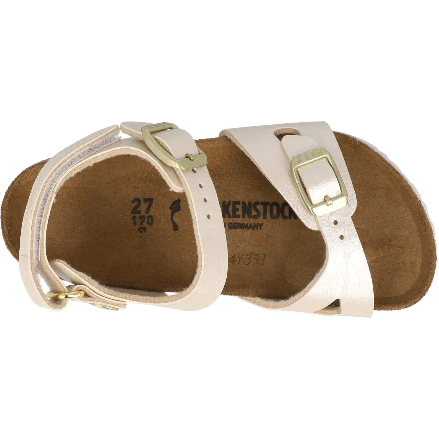 Birkenstock Rio Kids Pearl White Sandals