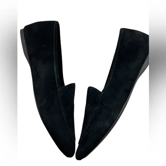 Black Suede Birdies Leather Slip On Loafers Size 8.5