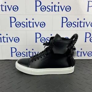 Buscemi Women's 125MM Weave Black Leather Sneakers SAMPLE