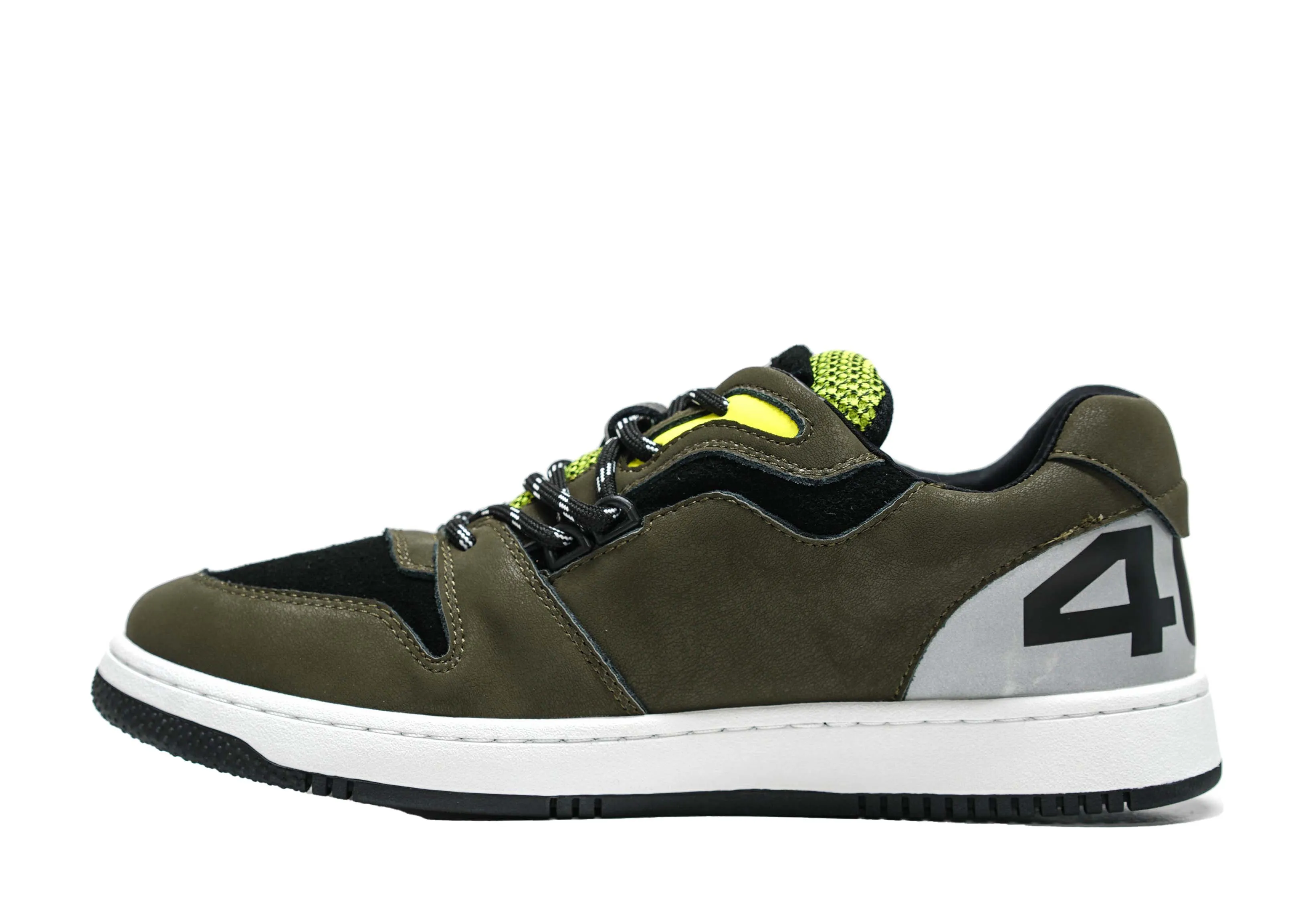 Cesare Paciotti 4US Men’s Military & Yellow Sneaker BB9012