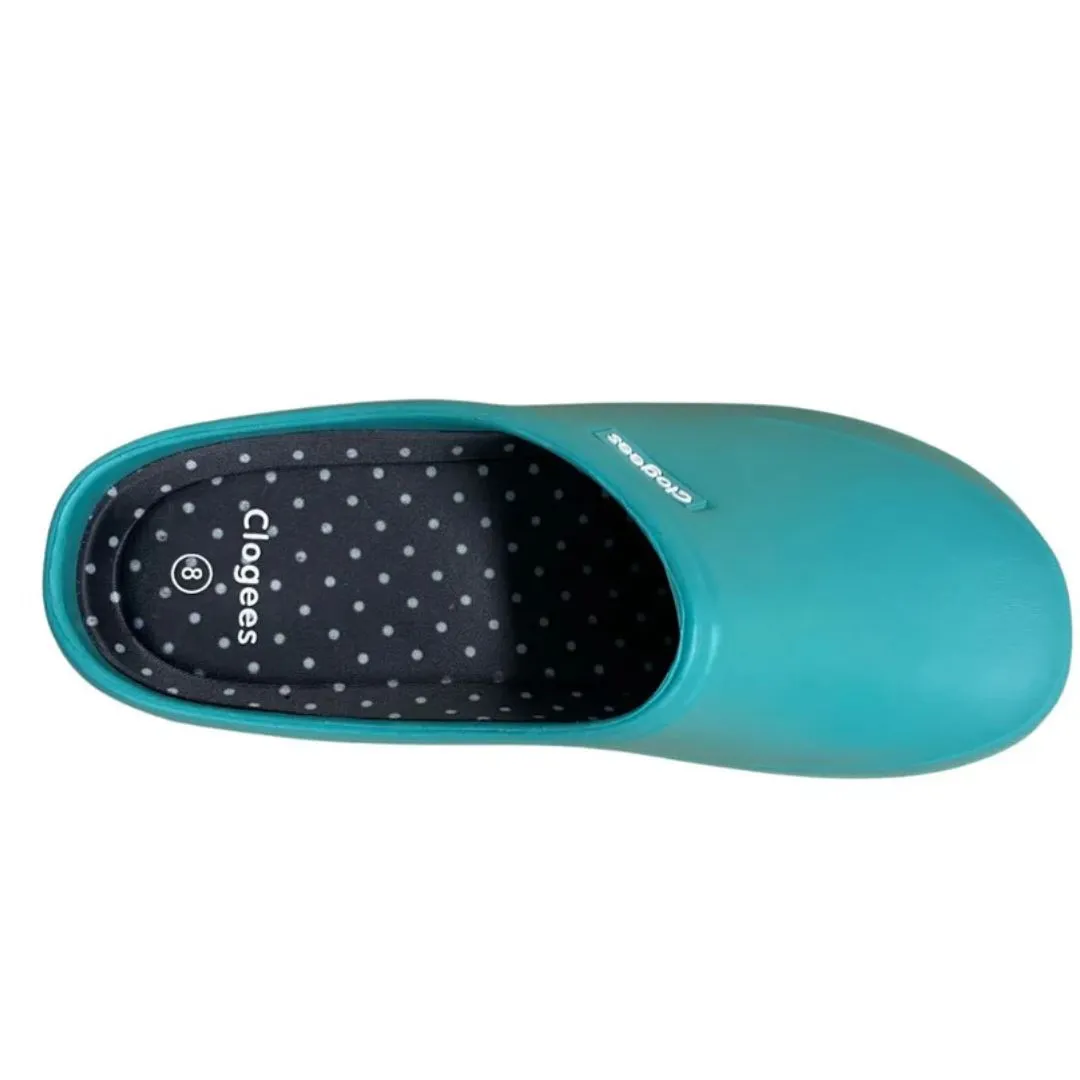 Clogees Womens Eliza Clog Aquamarine