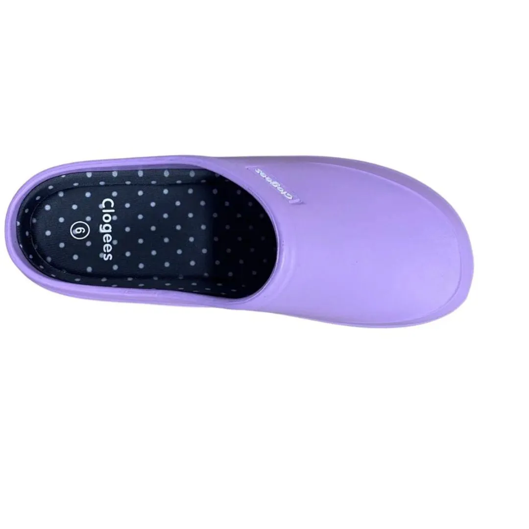Clogees Womens Eliza Clog Lilac
