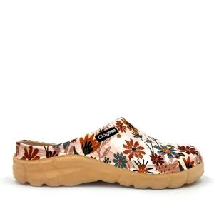 Clogees Womens Garden Clog Pink Flowers