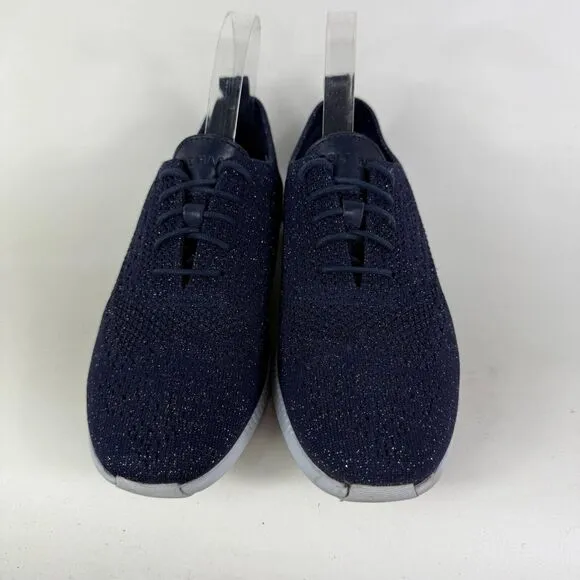 Cole Haan 2.Zerogrand Sneakers Womens 10 Navy Blue Lace Up Low Top Running Shoes