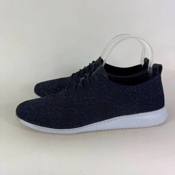 Cole Haan 2.Zerogrand Sneakers Womens 10 Navy Blue Lace Up Low Top Running Shoes