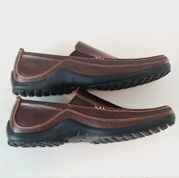 Cole Haan men's brown loafers with dust bag