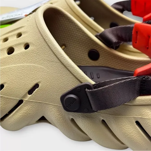 Crocs Echo Clogs Sesame Tan Unisex Waterproof Men Size 10 Women Size 12 New