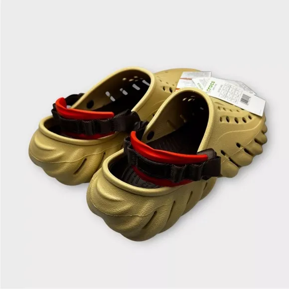 Crocs Echo Clogs Sesame Tan Unisex Waterproof Men Size 10 Women Size 12 New