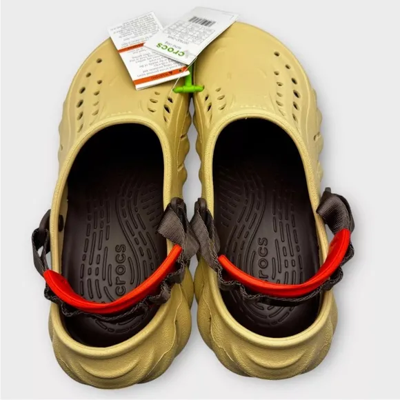 Crocs Echo Clogs Sesame Tan Unisex Waterproof Men Size 10 Women Size 12 New