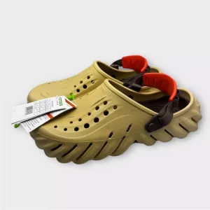 Crocs Echo Clogs Sesame Tan Unisex Waterproof Men Size 10 Women Size 12 New