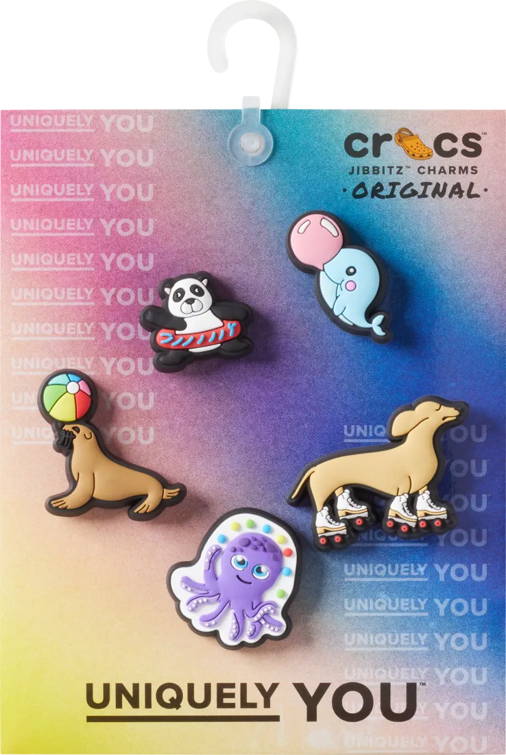 CROCS Jibbitz™ Shoe Charms - Fun Animal Friends 5 Pack