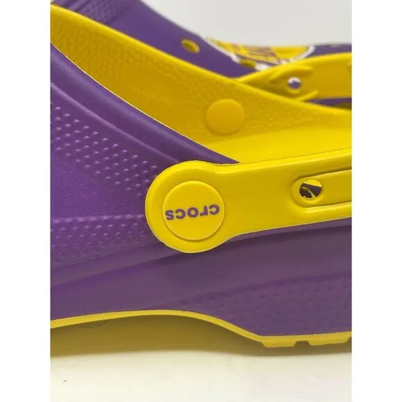 CROCS Los Angeles LA Lakers Classic Clogs NEW Men's Size 10 / Women's Size‎ 12