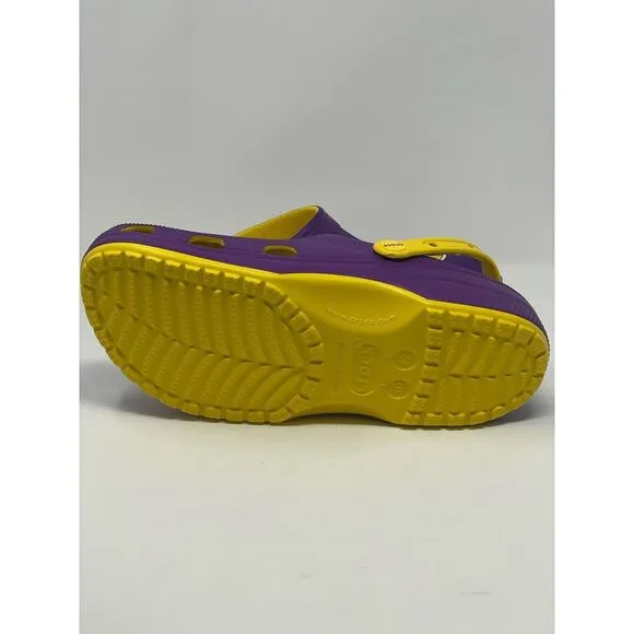 CROCS Los Angeles LA Lakers Classic Clogs NEW Men's Size 10 / Women's Size‎ 12