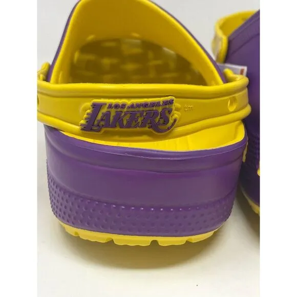 CROCS Los Angeles LA Lakers Classic Clogs NEW Men's Size 10 / Women's Size‎ 12