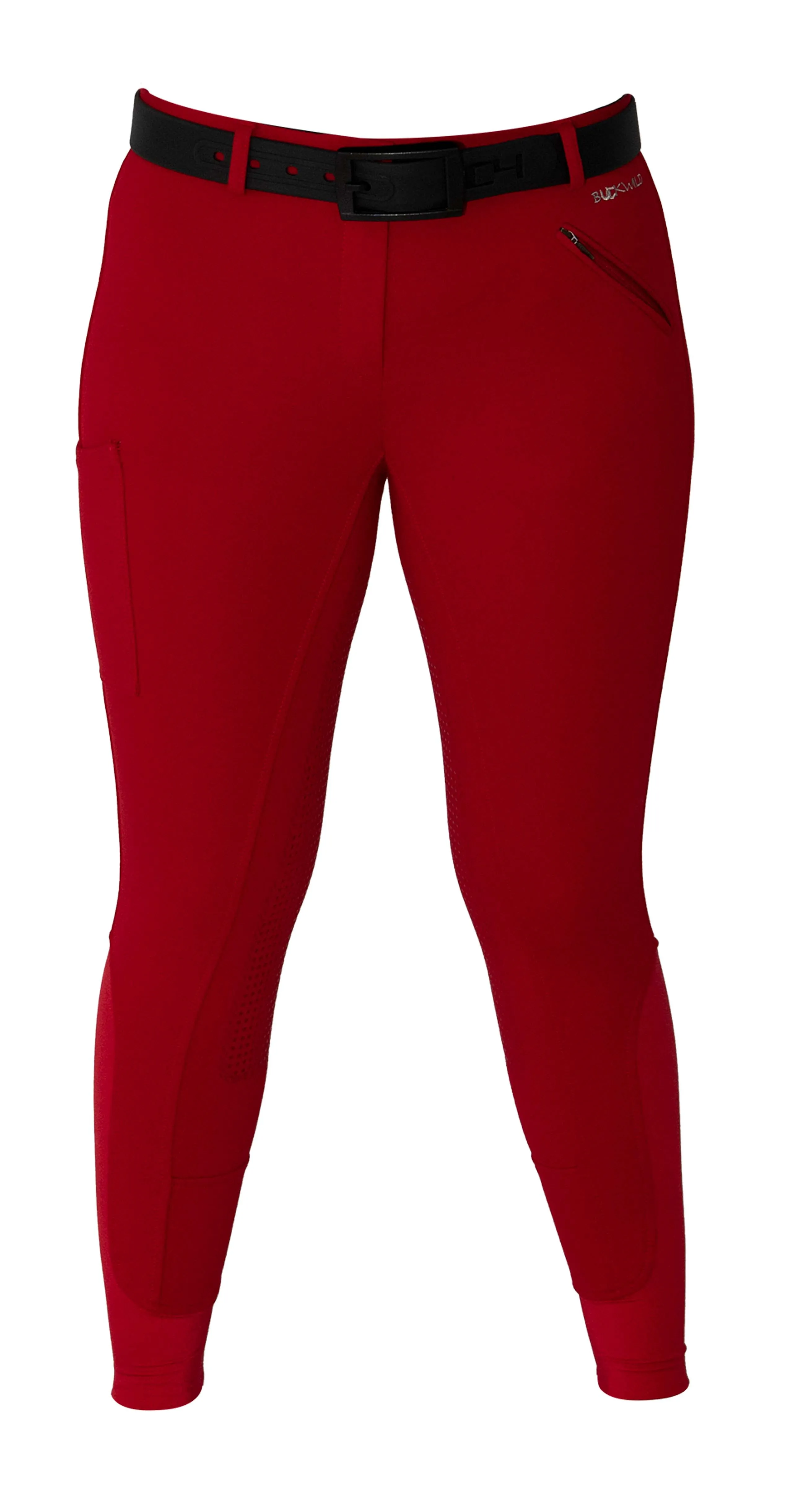 Curvy Mare | Winter Breech | Red   Red | Side Phone Pocket