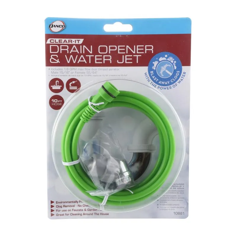 Danco Clear-It 10 ft. L Drain Opener and Water Jet