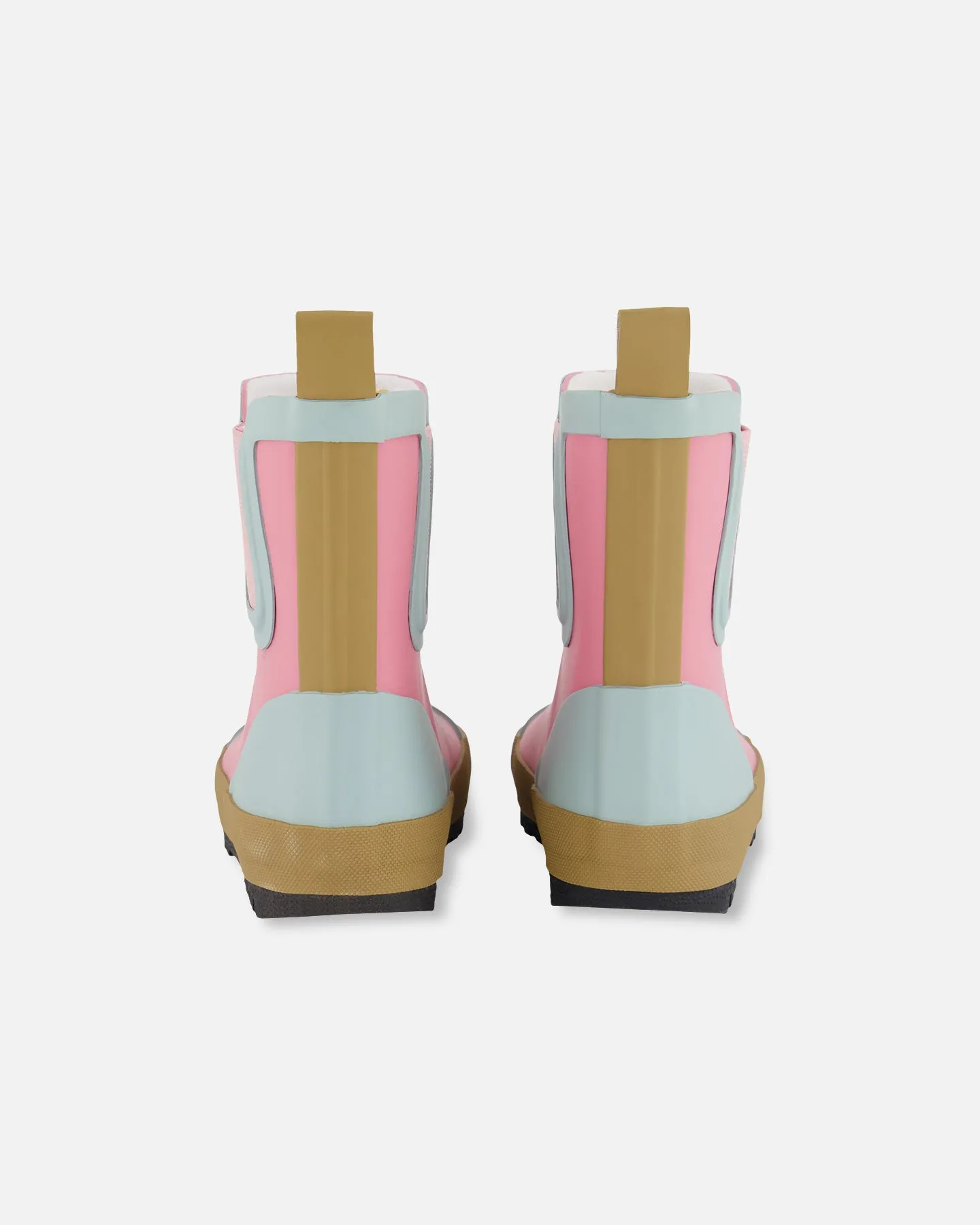 Deux Par Deux Short Rain Boots Pink