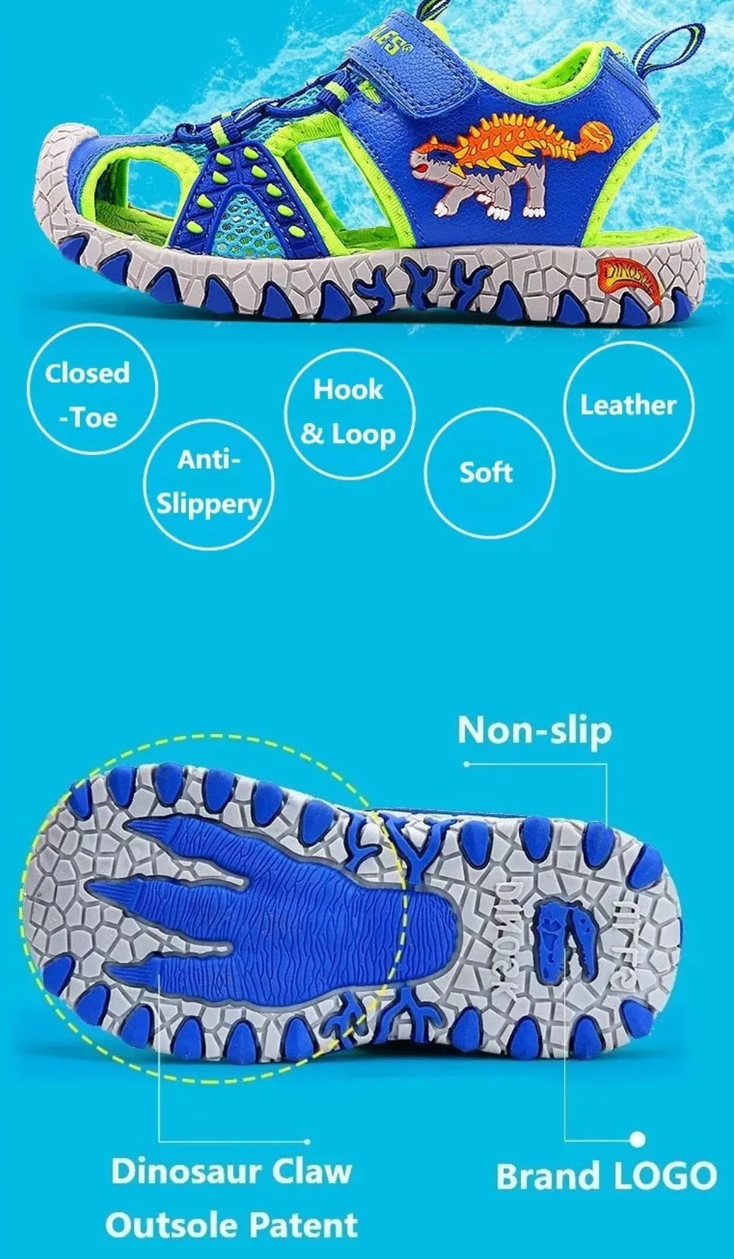 Dinosaur T-rex Sandals (Pre Order)