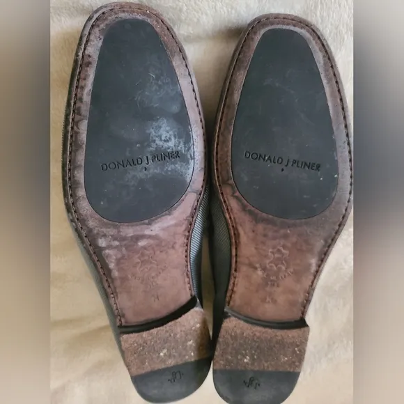 Donald J Pliner Darrin 3-K Dark Gray King Fabric Loafers - Size 11.5
