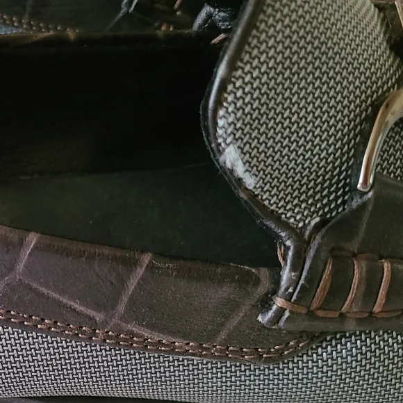 Donald J Pliner Darrin 3-K Dark Gray King Fabric Loafers - Size 11.5