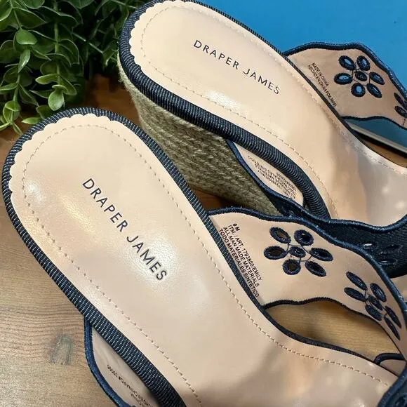 Draper James Emily Wedge Sandals Size 10