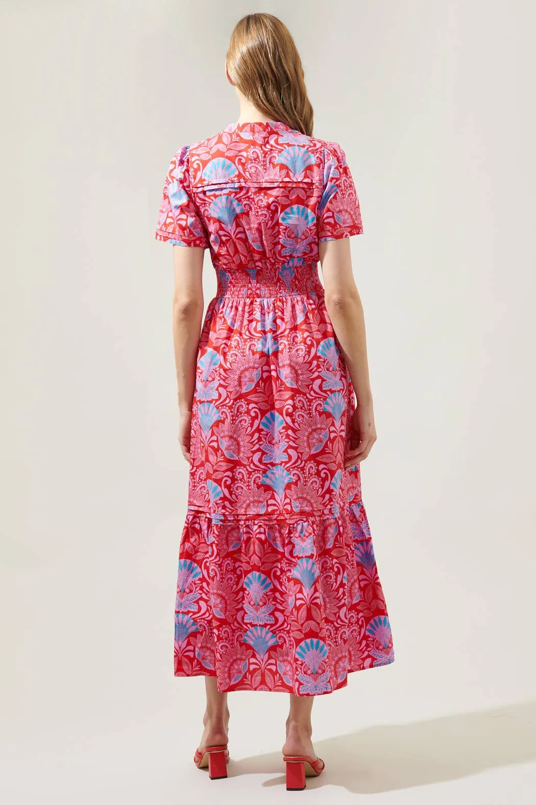 Faye Floral Belraj Poplin Maxi Dress