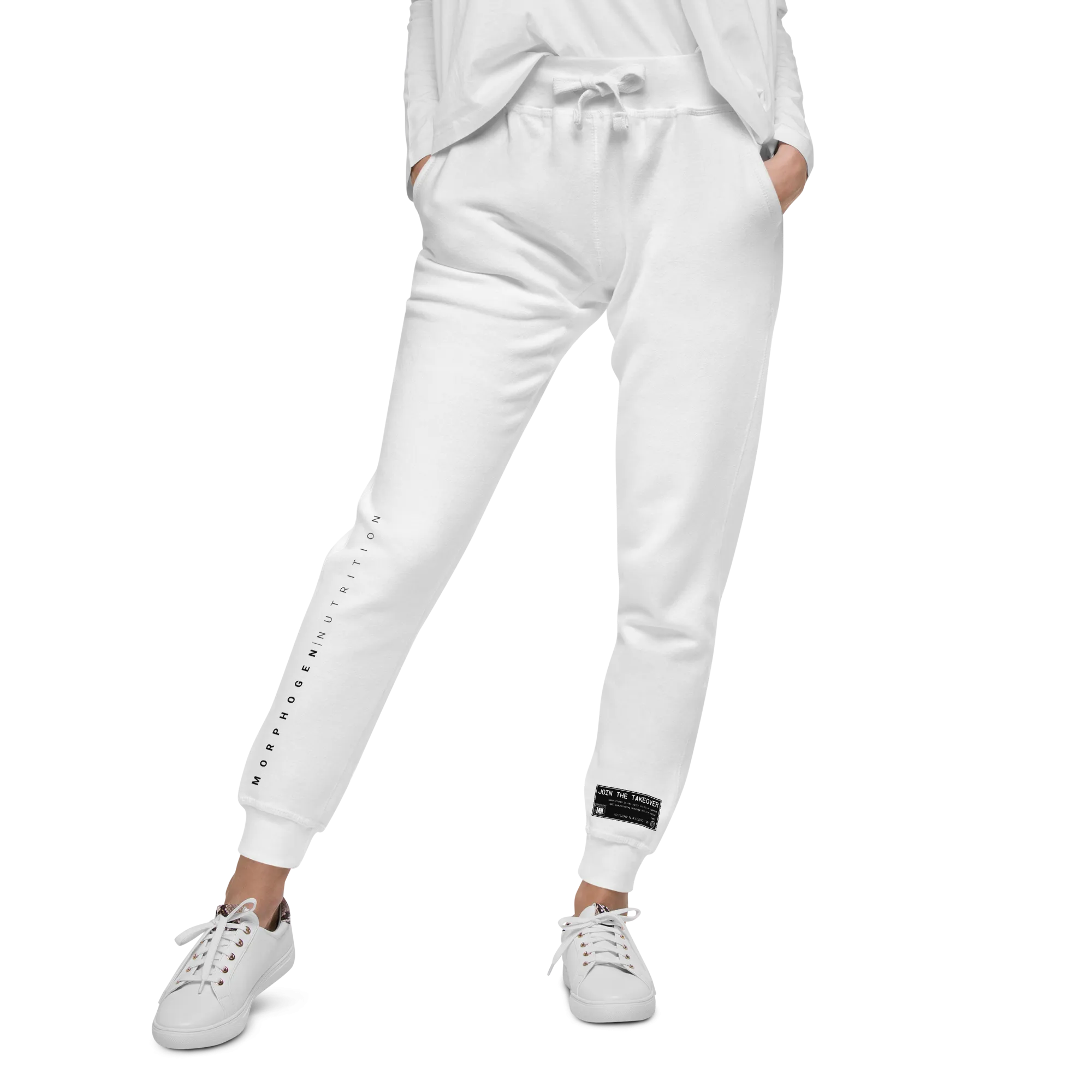 Fleece Jogger - White