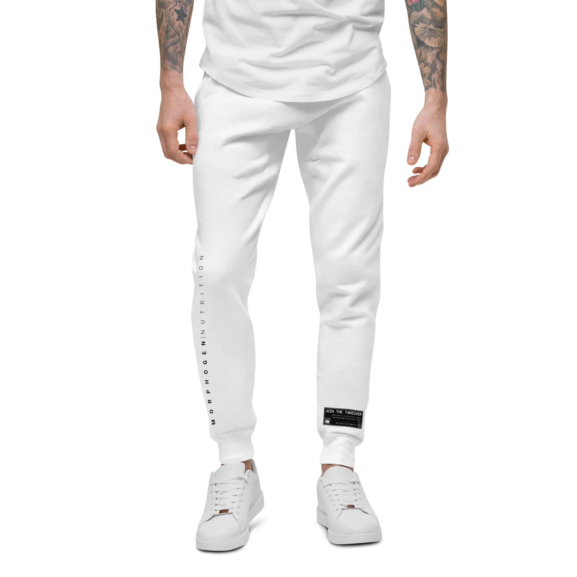 Fleece Jogger - White