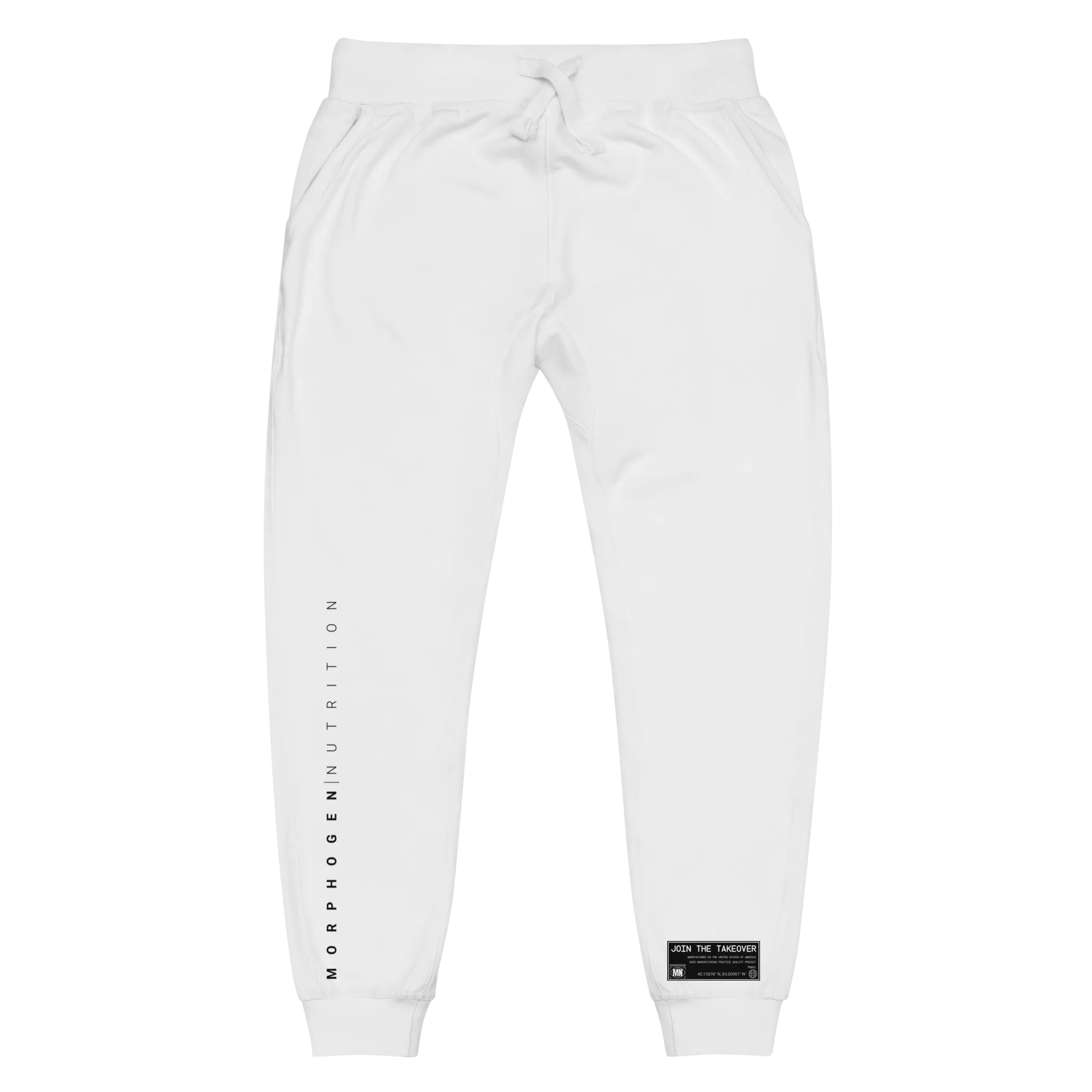 Fleece Jogger - White