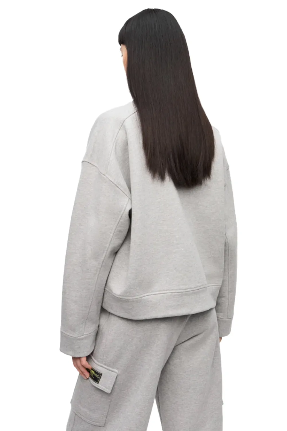 Heavy Terry Drop Shoulder Sweatshirt in Paloma Melange