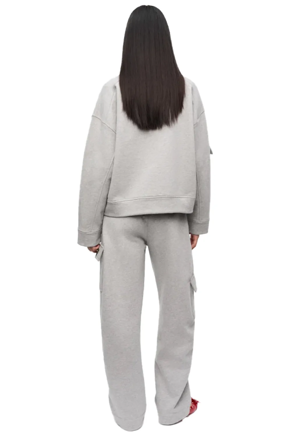 Heavy Terry Drop Shoulder Sweatshirt in Paloma Melange