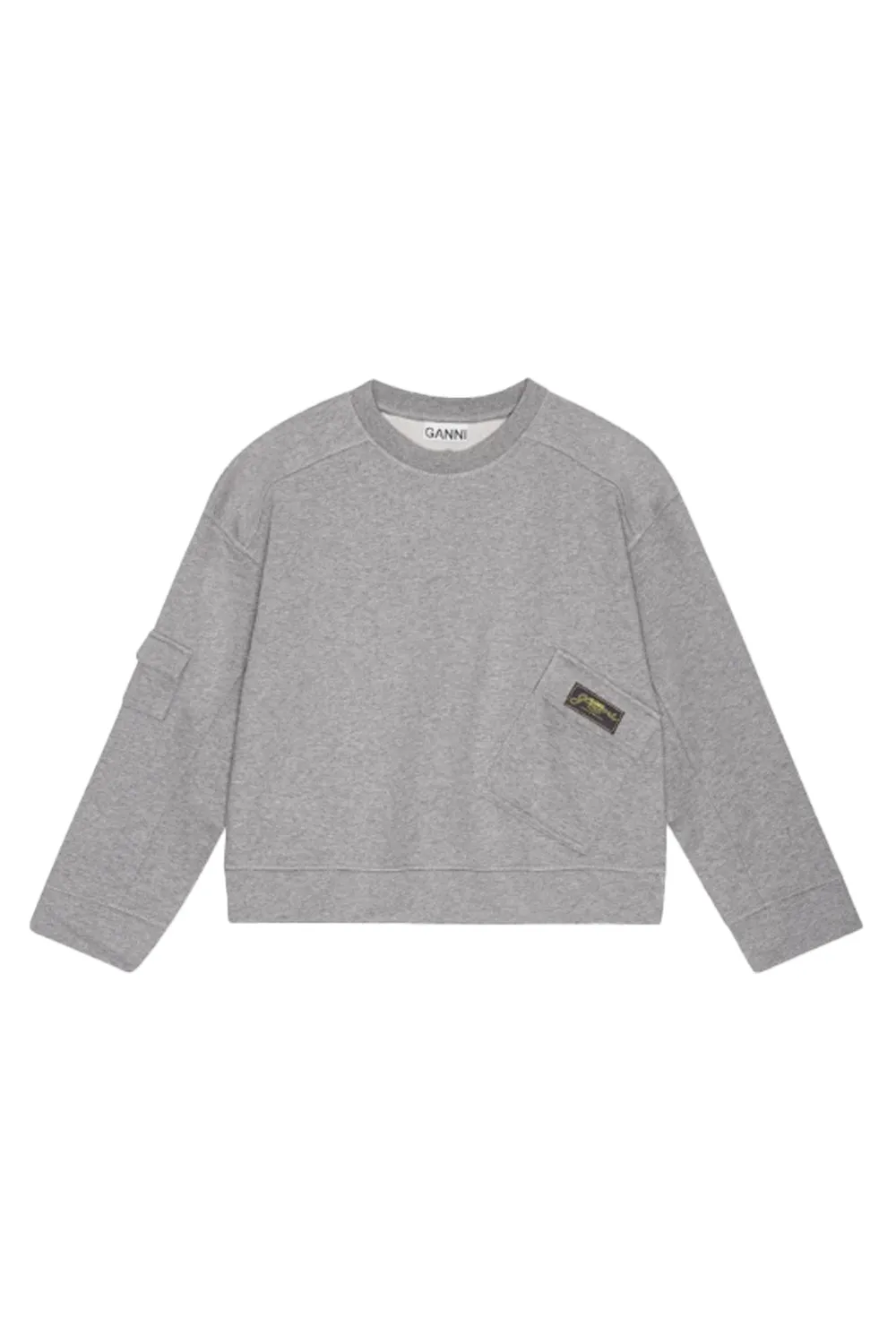 Heavy Terry Drop Shoulder Sweatshirt in Paloma Melange