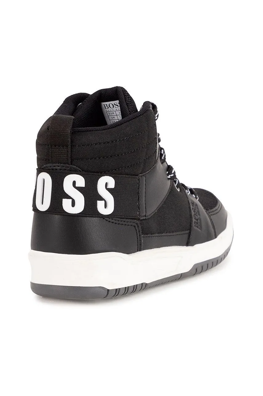 HIGH TOP SNEAKERS, BLACK