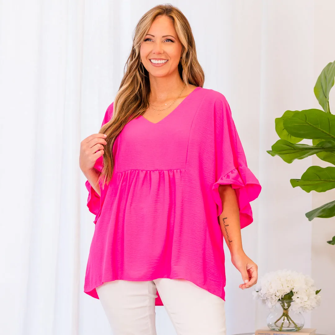 Holding Steady Top, Barbie Pink