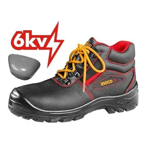 Ingco Insulated Safety Boots with Steel Toe Cap & 6KV Protection – SSH07IDSB