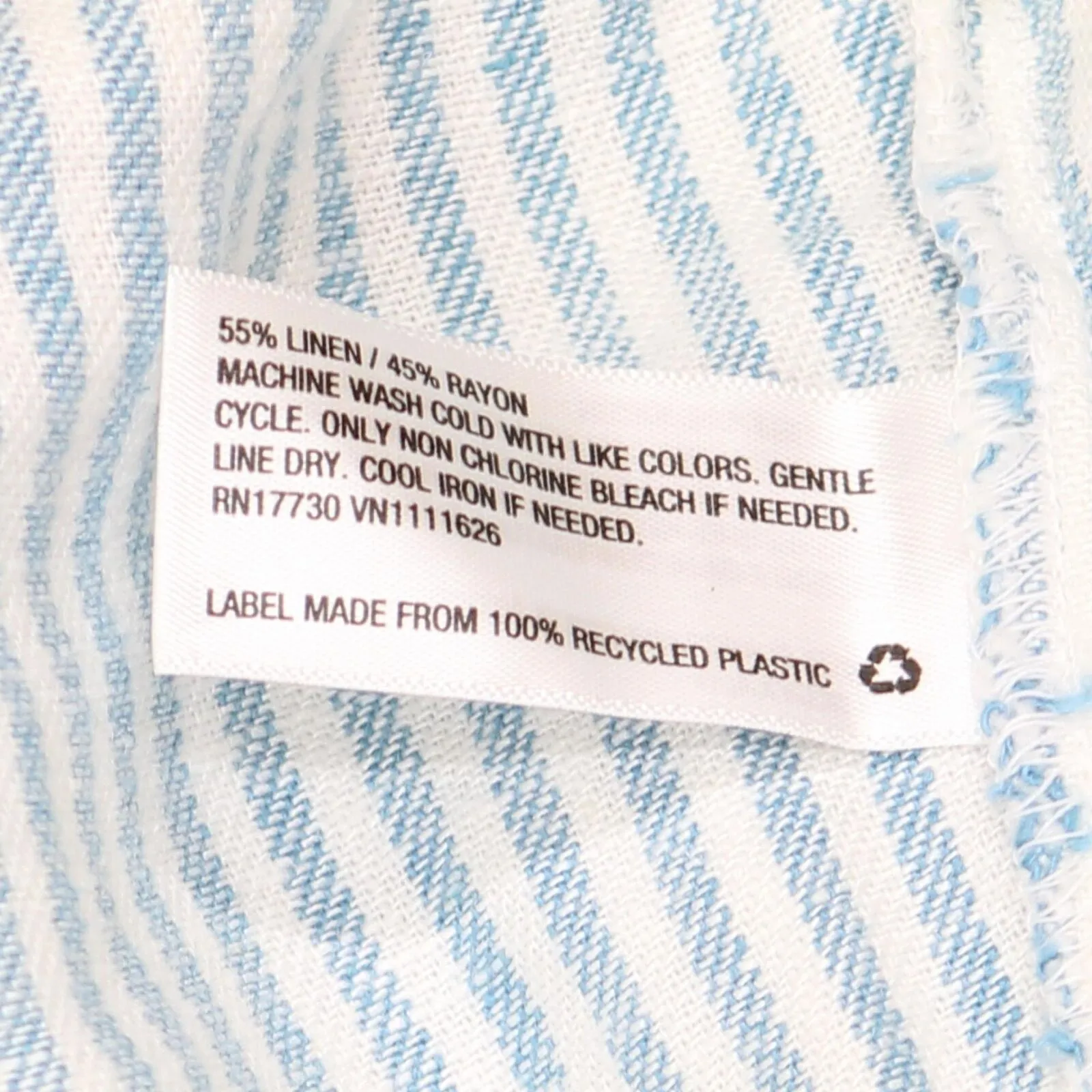 Isabel Maternity Tie-Front Pull-On Maternity Shorts Blue White Striped L