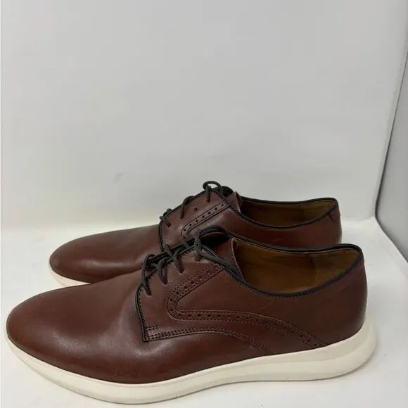 Johnston &amp; Murphy Holden Plain Toe Men's 9 Tan Oiled‎ Full Grain Comfort Loafer