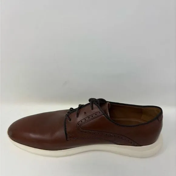 Johnston &amp; Murphy Holden Plain Toe Men's 9 Tan Oiled‎ Full Grain Comfort Loafer