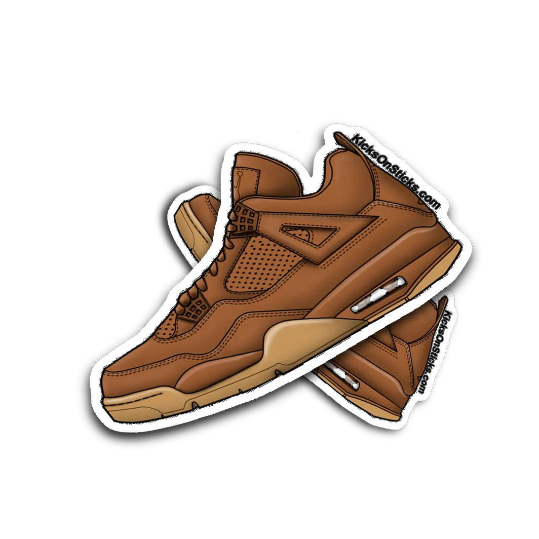 Jordan 4 "Ginger" Sneaker Sticker