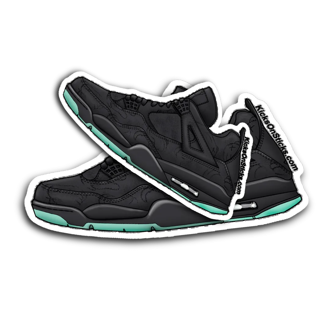 Jordan 4 "Kaws Black" Sneaker Sticker