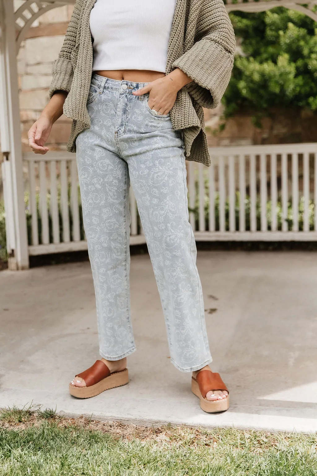 Kat Print Jeans in Paisley
