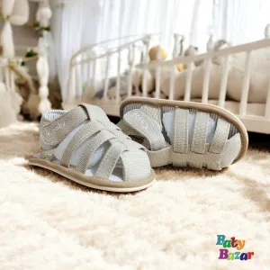 K.Baby Soft Beige Sandals For Baby Boys