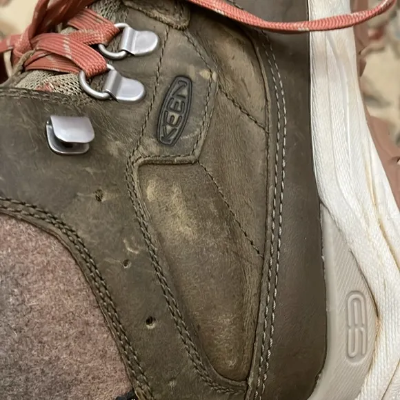 Keen Waterproof Brown Mid Hiking Boots Size 7.5